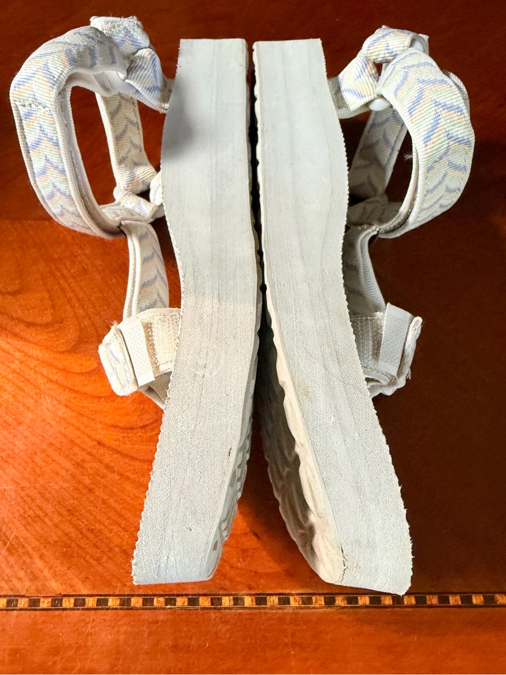 Teva Midform Sandals in Light Gray with Pastel Pattern - Picture 3 of 9
